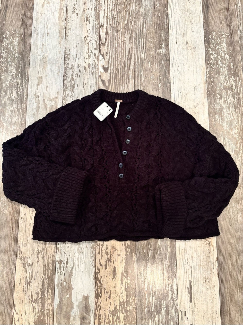 Free People Polly cable-knit sweater